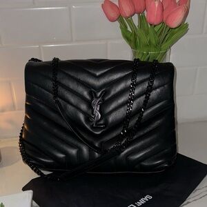 Authentic YSL Loulou Medium purse bag